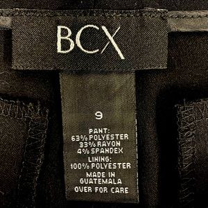 BCX Women’s Junior Dress Pants in Black sz 9 rarely worn